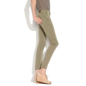 Washed Olive green Paige jeggings
